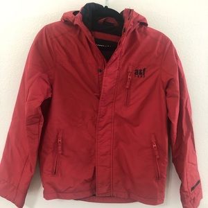 Abercrombie All Weather Jacket, red boys size L/14